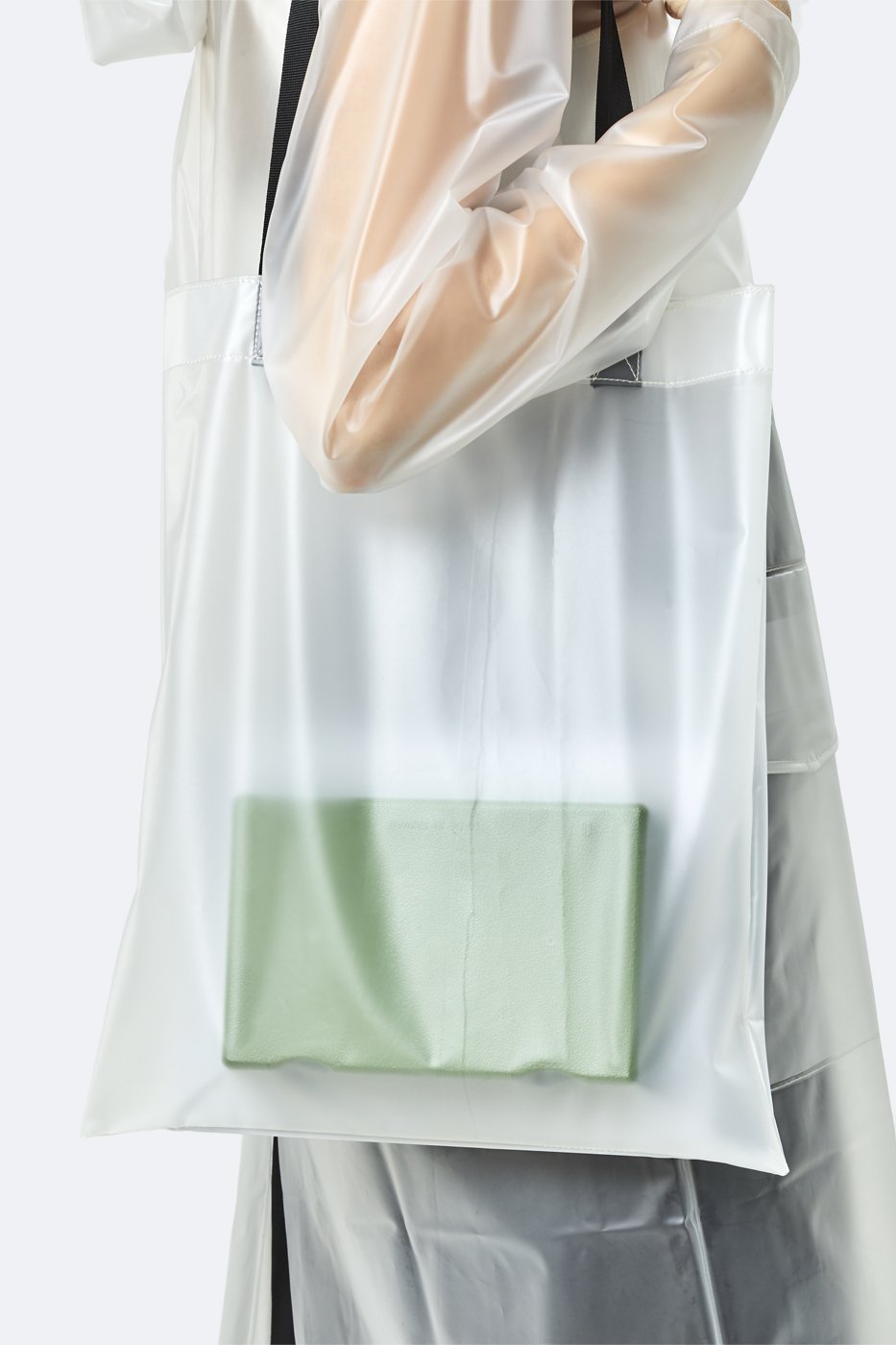 Transparent Shopper - Foggy White