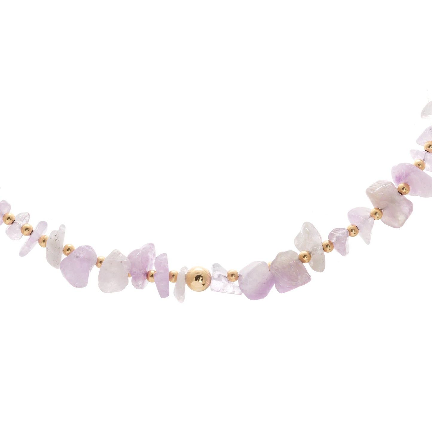 Amuleto Choker - Amethyst Chip - Gold