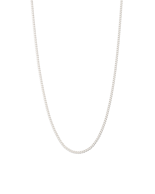 Bespoke Curb Chain 16-18" - Silver