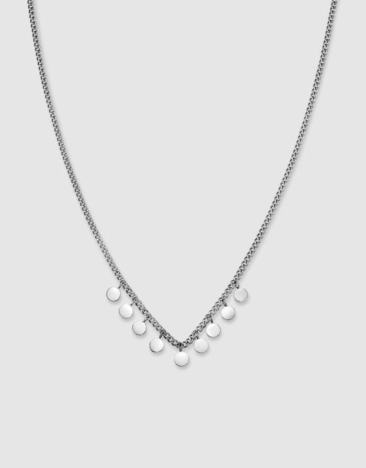 Multi Micro Necklace - Silver - J445