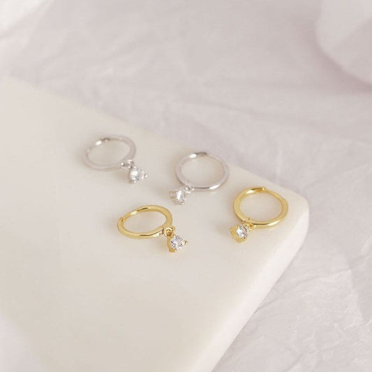 Diamond Drop Earrings