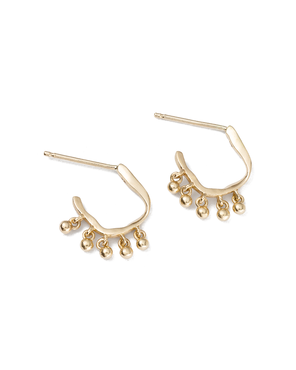 Sea Mist Hoops - Gold 9ct