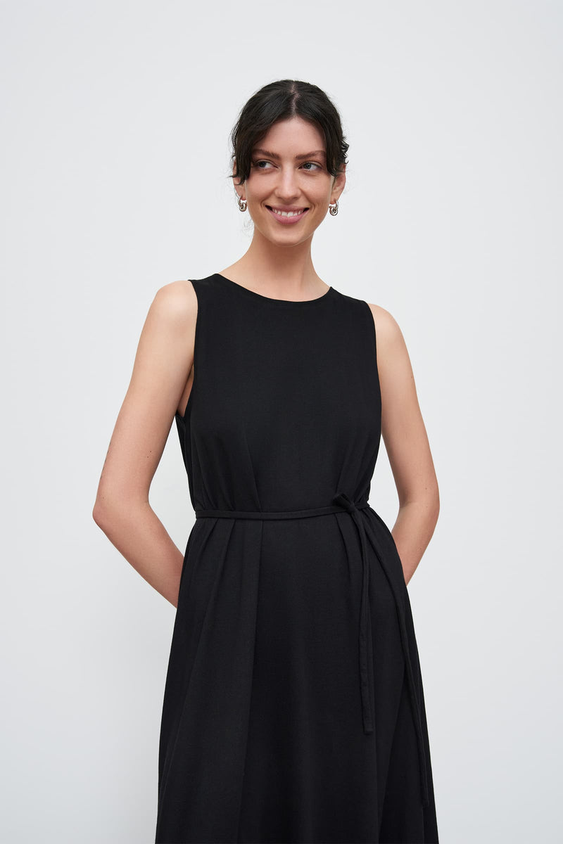 Tank Swing Dress - Black