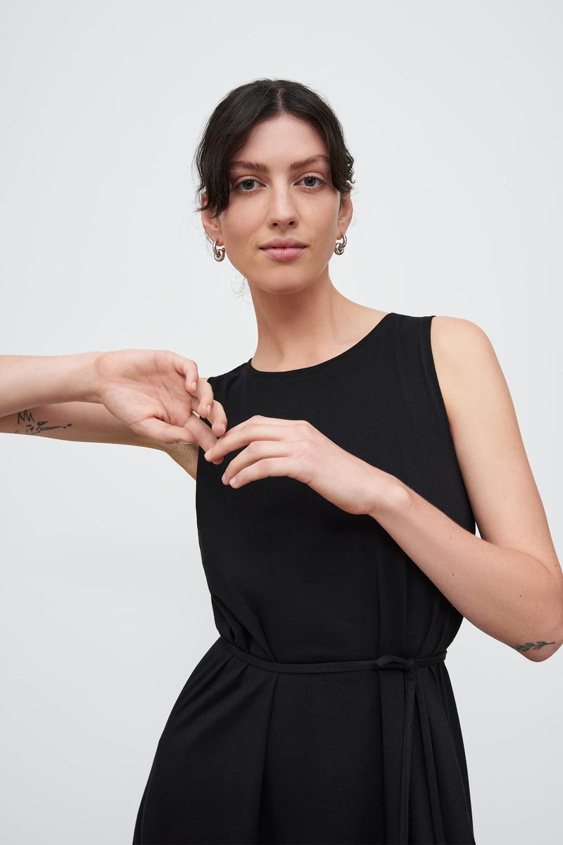 Tank Swing Dress - Black