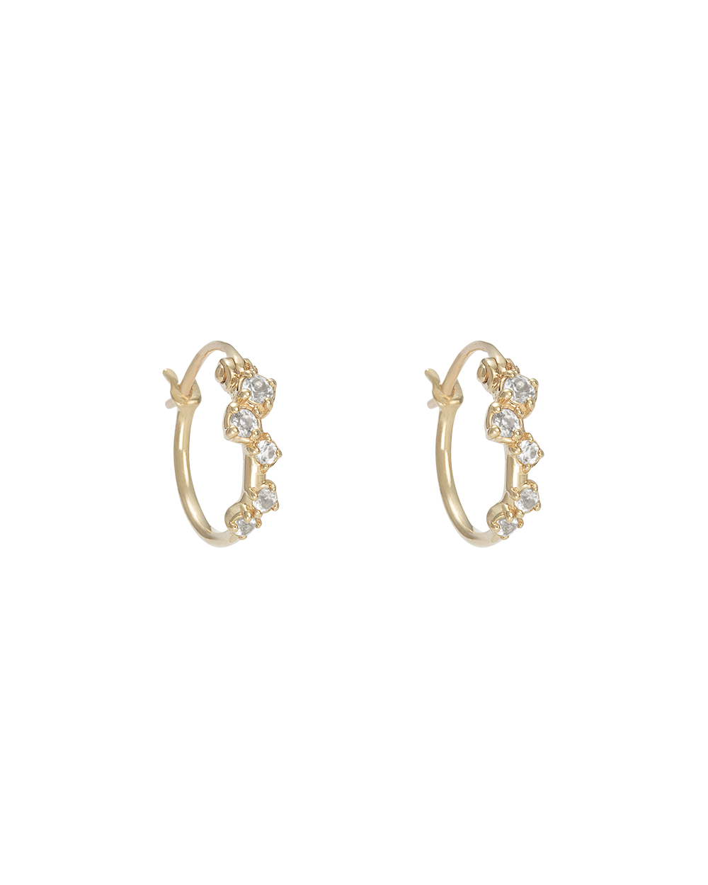 Valencia Topaz Hoops - Gold